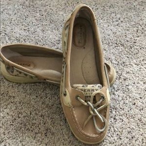 Sperry Leopard Print shoes